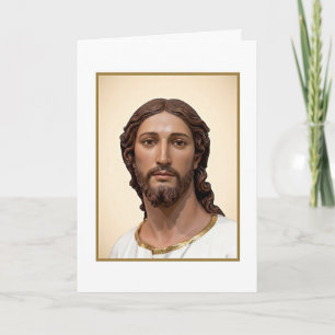 Tarjeta BUSTO DE CRISTO EL SALVADOR por MICHELANGELO 2026