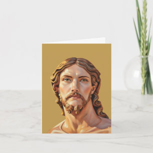 Tarjeta BUSTO DE CRISTO EL SALVADOR por MICHELANGELO 2026