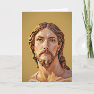 Tarjeta BUSTO DE CRISTO EL SALVADOR por MICHELANGELO 2026