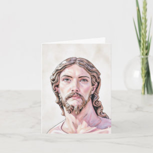 Tarjeta BUSTO DE CRISTO EL SALVADOR por MICHELANGELO 2026