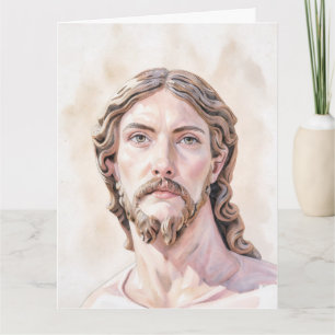 Tarjeta BUSTO DE CRISTO EL SALVADOR por MICHELANGELO 2026