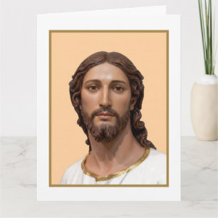 Tarjeta BUSTO DE CRISTO EL SALVADOR por MICHELANGELO 2026