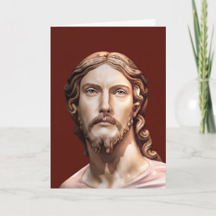 Tarjeta BUSTO DE CRISTO EL SALVADOR por MICHELANGELO 2026