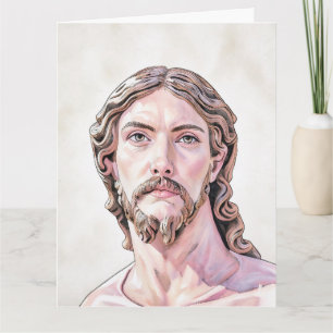 Tarjeta BUSTO DE CRISTO EL SALVADOR por MICHELANGELO 2026