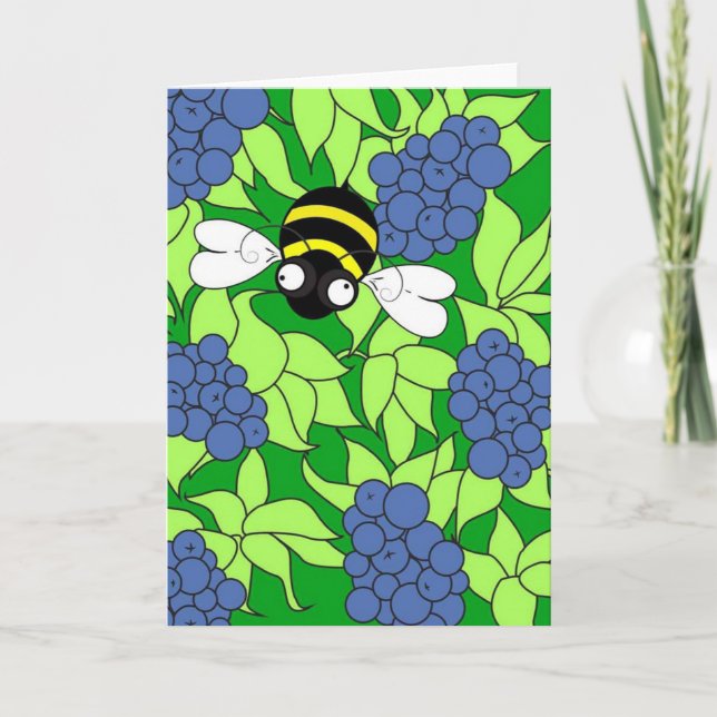 Tarjeta Busy Busy Bee Collection - Blueberry Delight (Anverso)