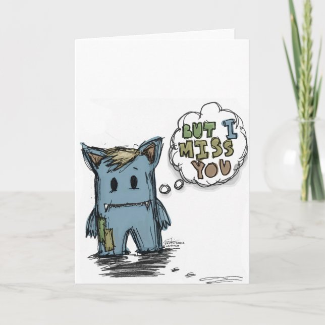 Tarjeta But I miss you (Anverso)