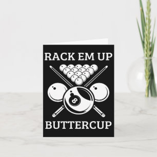 Tarjeta Buttercup De Em Up De Rack - Billiard De Billar De