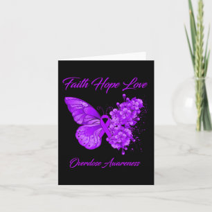 Tarjeta Butterfly Faith Hope Love Excesiva Conciencia