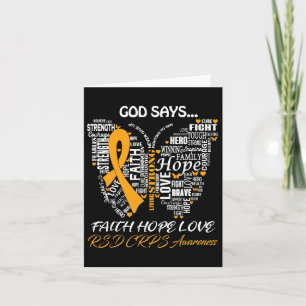 Tarjeta Butterfly Faith Hope Love Rsd Crps Awareness Gifts