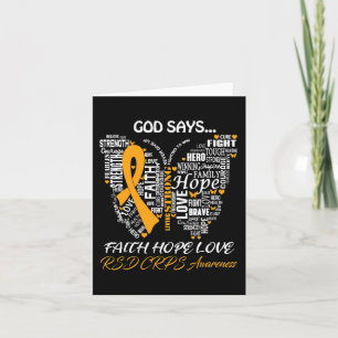 Tarjeta Butterfly Faith Hope Love RSD CRPS Regalos de sens