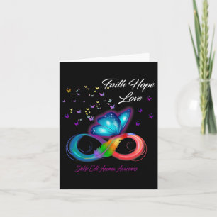 Tarjeta Butterfly Faith Hope Love Sickle Cell Anemia Aware