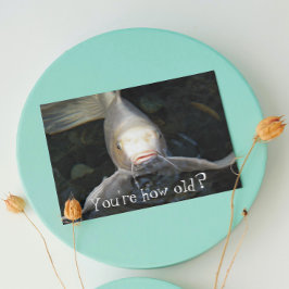 Tarjeta Butterfly Koi Photo Funny Cumpleaños