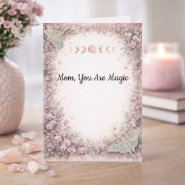 Tarjeta Butterfly Moon Mother’s Day Card from Son for Mom