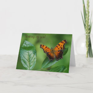 Tarjeta Butterfly pensando en ti!