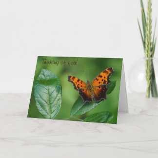 Tarjeta Butterfly pensando en ti!
