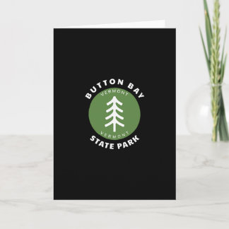 Tarjeta Button Y State Park Vermont Vt Bosque Árbol Dge 