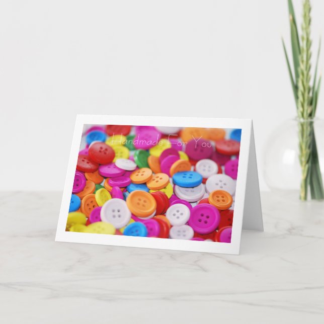 Tarjeta Buttons Greeting Card (Anverso)