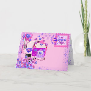 Tarjeta Buzón de corazón del día de San Valentín