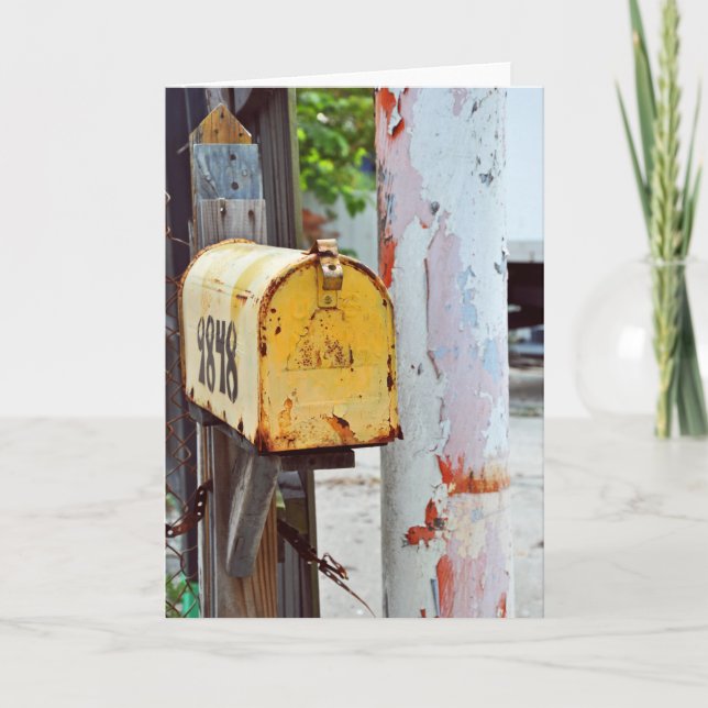 Tarjeta Buzón de correo amarillo (Anverso)