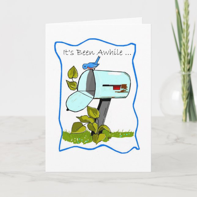 Tarjeta Buzón vacío de Bluebird Pensando en ti (Anverso)