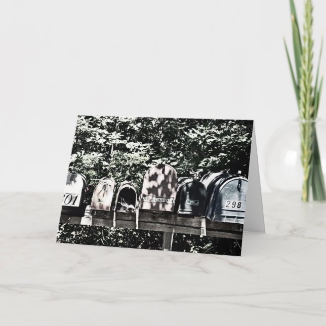 Tarjeta Buzones de correo electrónico en el saludo de viñe (Anverso)