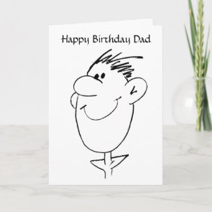 Tarjeta BW Birthday Dad