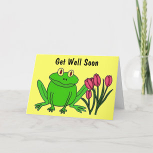 Tarjeta BX- Funny Frog Get Well Card