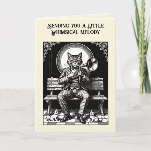 Tarjeta Byleth Un Músico Elegante con Cabeza de Gato