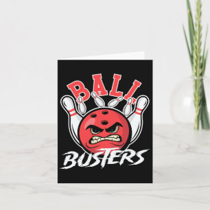 Tarjeta Byll Busters Bowling Couple Bowler Bowler Alley B