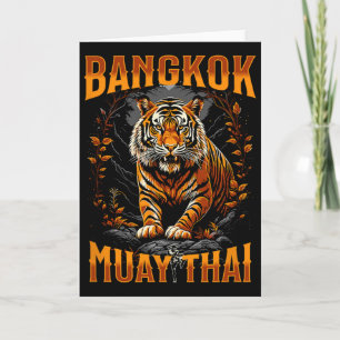 Tarjeta Byngkok Tailandia Muay Thai Artes Marciales Kickbo
