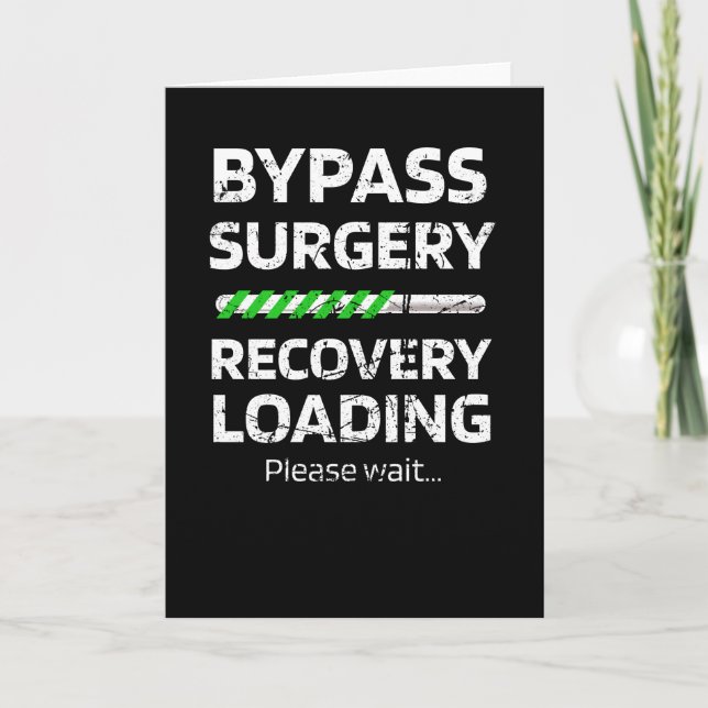Tarjeta Bypass Surgery Recovery Gift | Cirugía de corazón  (Anverso)