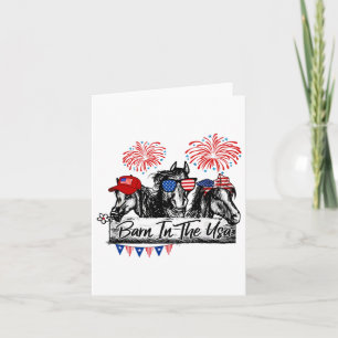 Tarjeta Byrn En Los Caballos Estadounidenses Gracioso Caba
