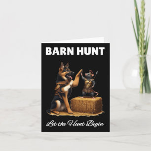 Tarjeta Byrn Hunt Lover - Rata De Guerrero Y Pastor Alemán