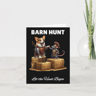 Tarjeta Byrn Hunt Lover - Rata Guerrera Y Perro Corgi