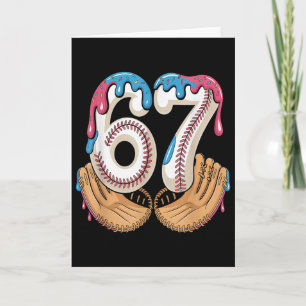 Tarjeta Bysebyll 67 - Goteo de helado 67 Meme Divertido Ju