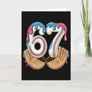 Tarjeta Bysebyll 67 - Goteo de helado 67 Meme Divertido Ju