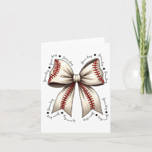 Tarjeta Bysebyll Coquette Bow Game Day Mujeres