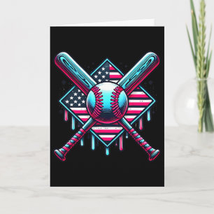 Tarjeta Bysebyll Drip Para Niños Gráfica De La Bandera Ame