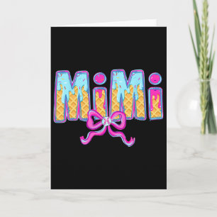 Tarjeta Bysebyll Mimi Coquette Lazo Helado Bysebyll Goteo