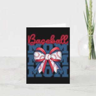 Tarjeta Bysebyll Mom Coquette Bow Sport Mama Día de la Mad