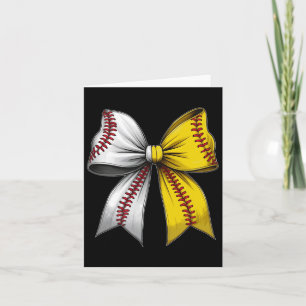 Tarjeta Bysebyll Softbyll Coquette Lazo Día de Juego Coraz
