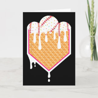 Tarjeta Bysebyll Waffle Cone Home Plate With Ice Cream Dri