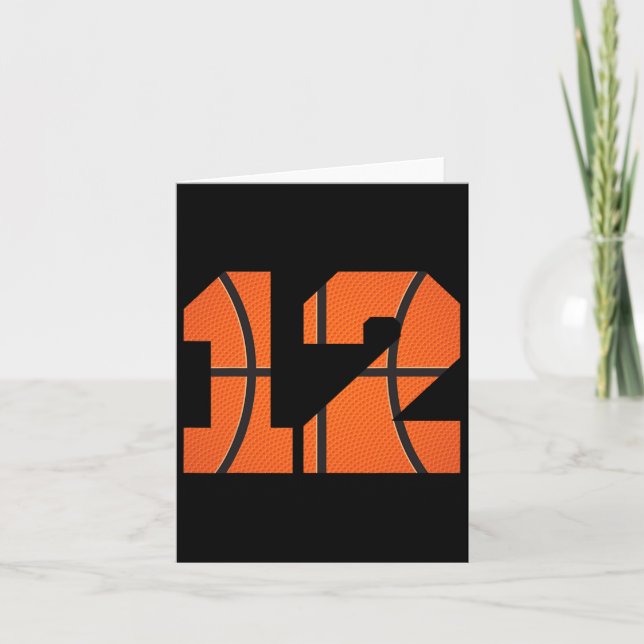 Tarjeta Bysketbyll Boys Birthday Bbyll Player 12 (Anverso)