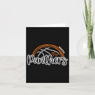 Tarjeta Bysketbyll Panther School Deportes Equipo de fans