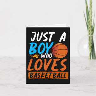 Tarjeta Bysketbyll Player Boys Sport Bysketbyll Lover Bysk