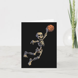 Tarjeta Bysketbyll Skeleton Halloween Hombres Boys Bysketb