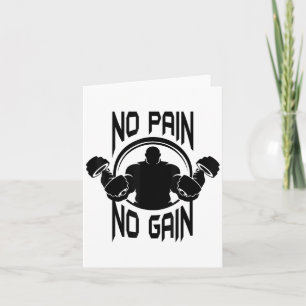 Tarjeta C386 Sin dolor no hay ganancia Gimnasio Workout Fi