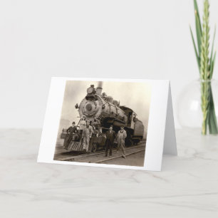 Tarjeta C. 1905 tren de ferrocarril