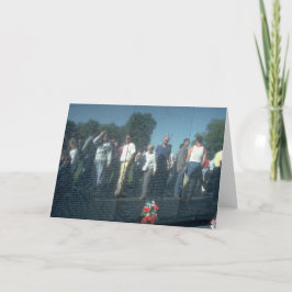 Tarjeta C.C. de Washington de la pared de los veteranos de