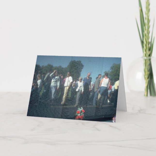 Tarjeta C.C. de Washington de la pared de los veteranos de (Anverso)